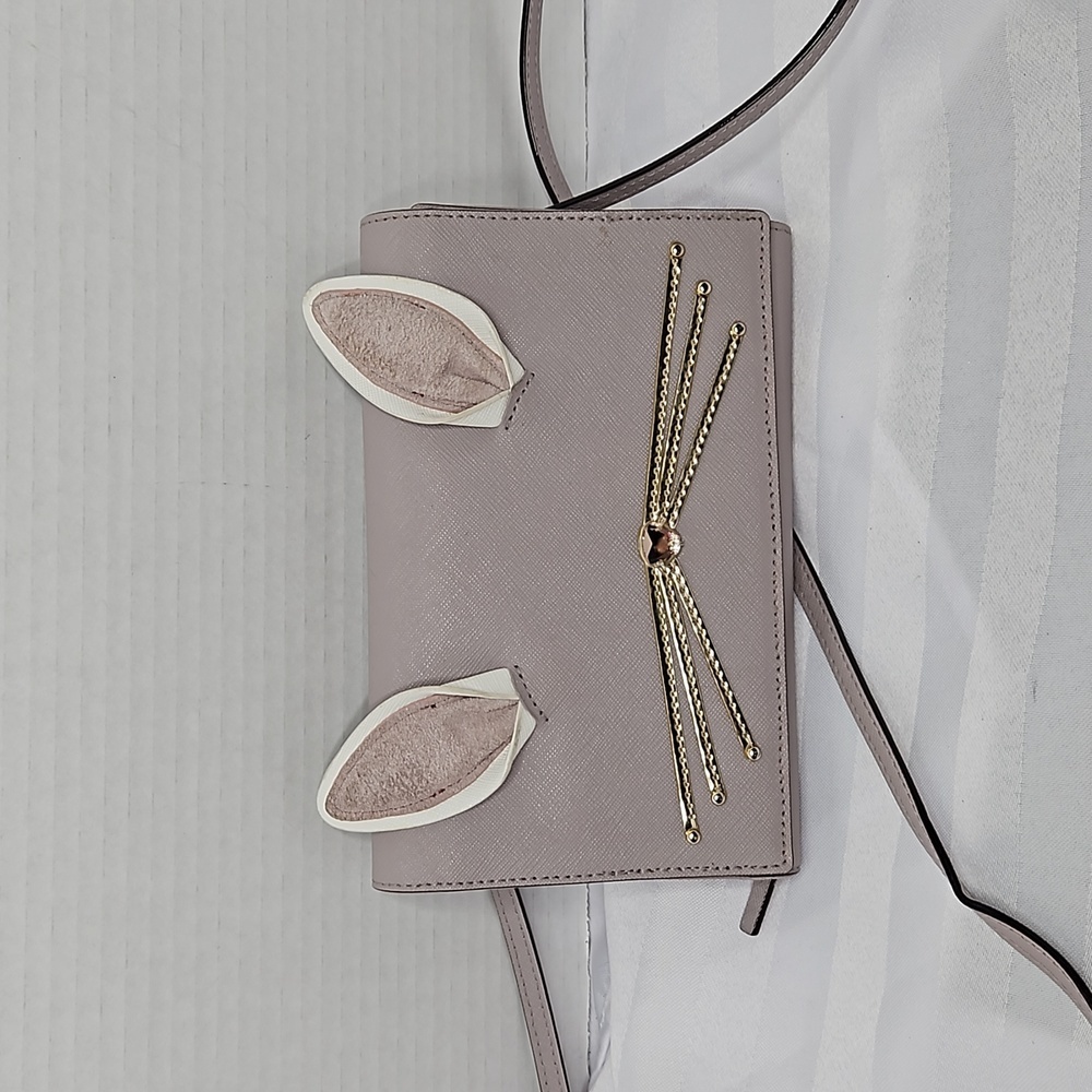 Kate Spade Rabbit Winni -Hop TO It Crossbody Bag in Taupe. - Picture 2 of 10